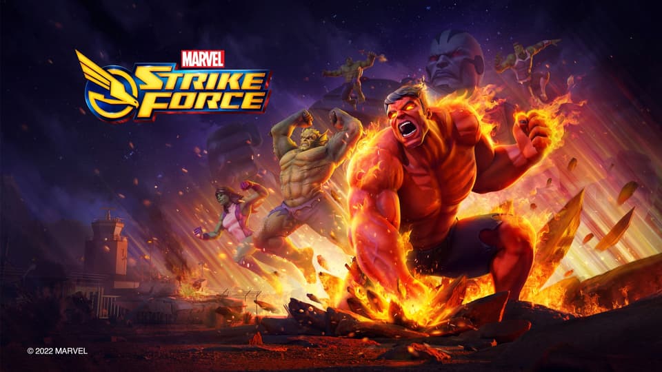 D23 Expo 2022: 'MARVEL Strike Force' Adds Red Hulk