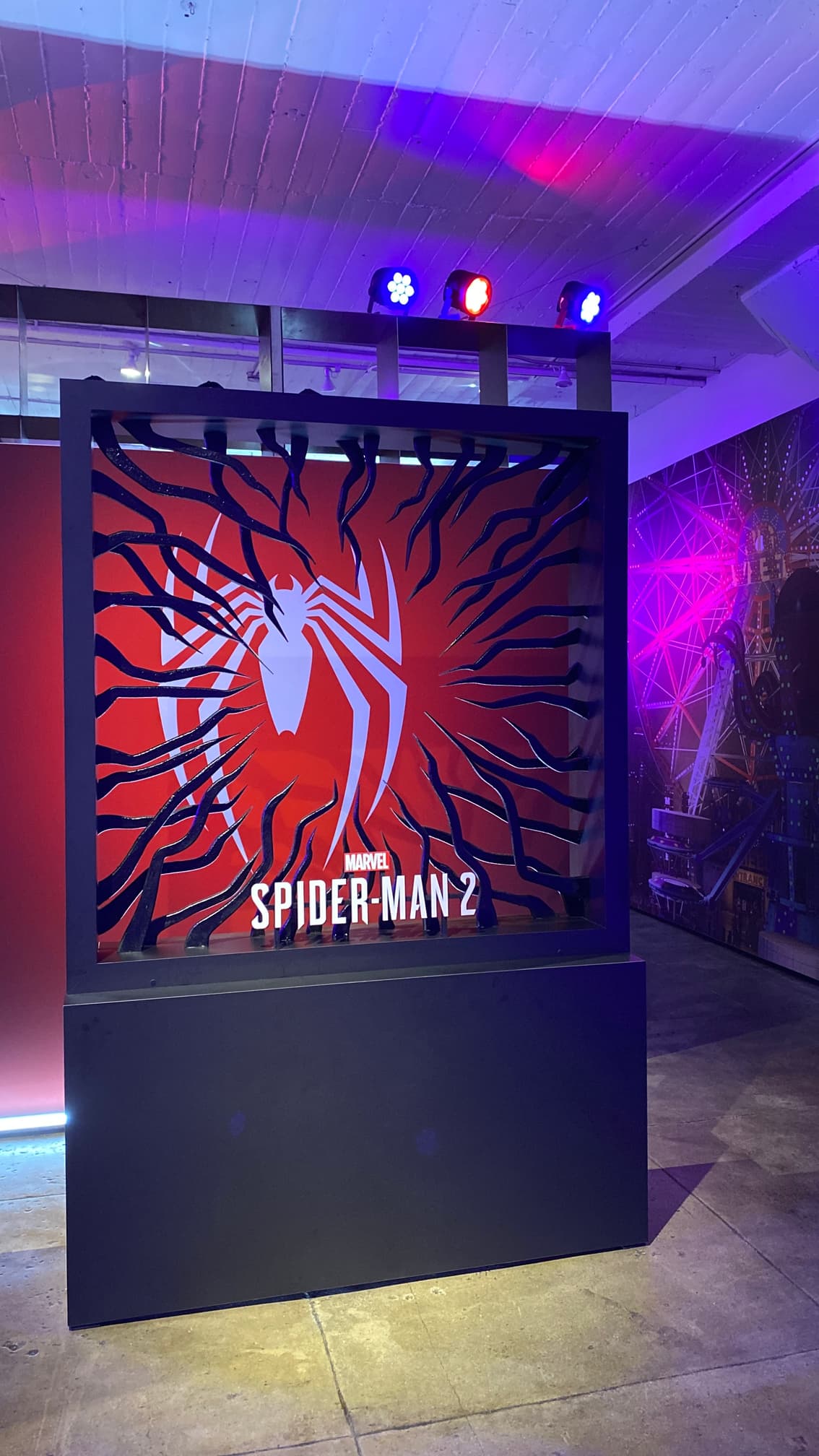 Marvel's Spider-Man Preview Event Symbiote Photo Op Booth