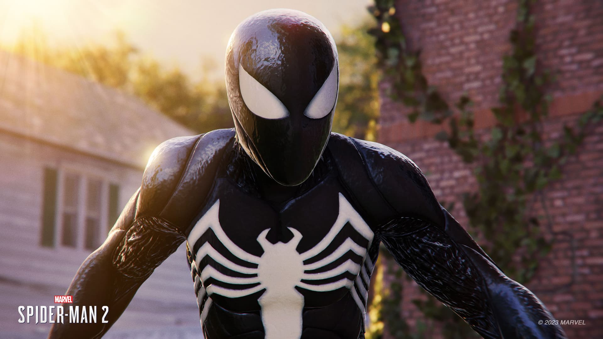 Peter Parker wears his black suit in 'Marvel's Spider-Man 2'