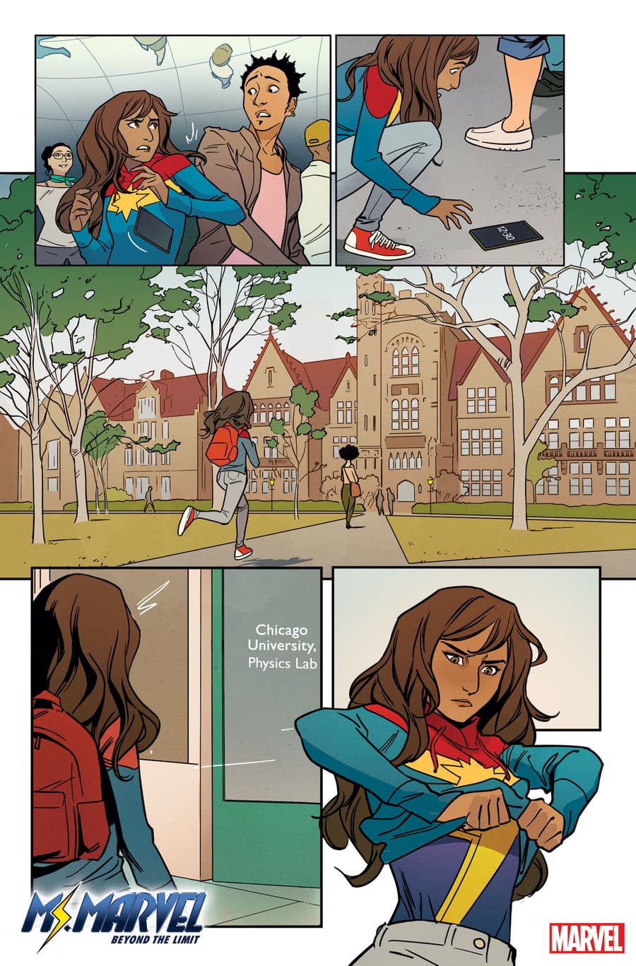 MS. MARVEL: BEYOND THE LIMIT #1 preview art by Andrés Genolet with colors by Triona Farrell