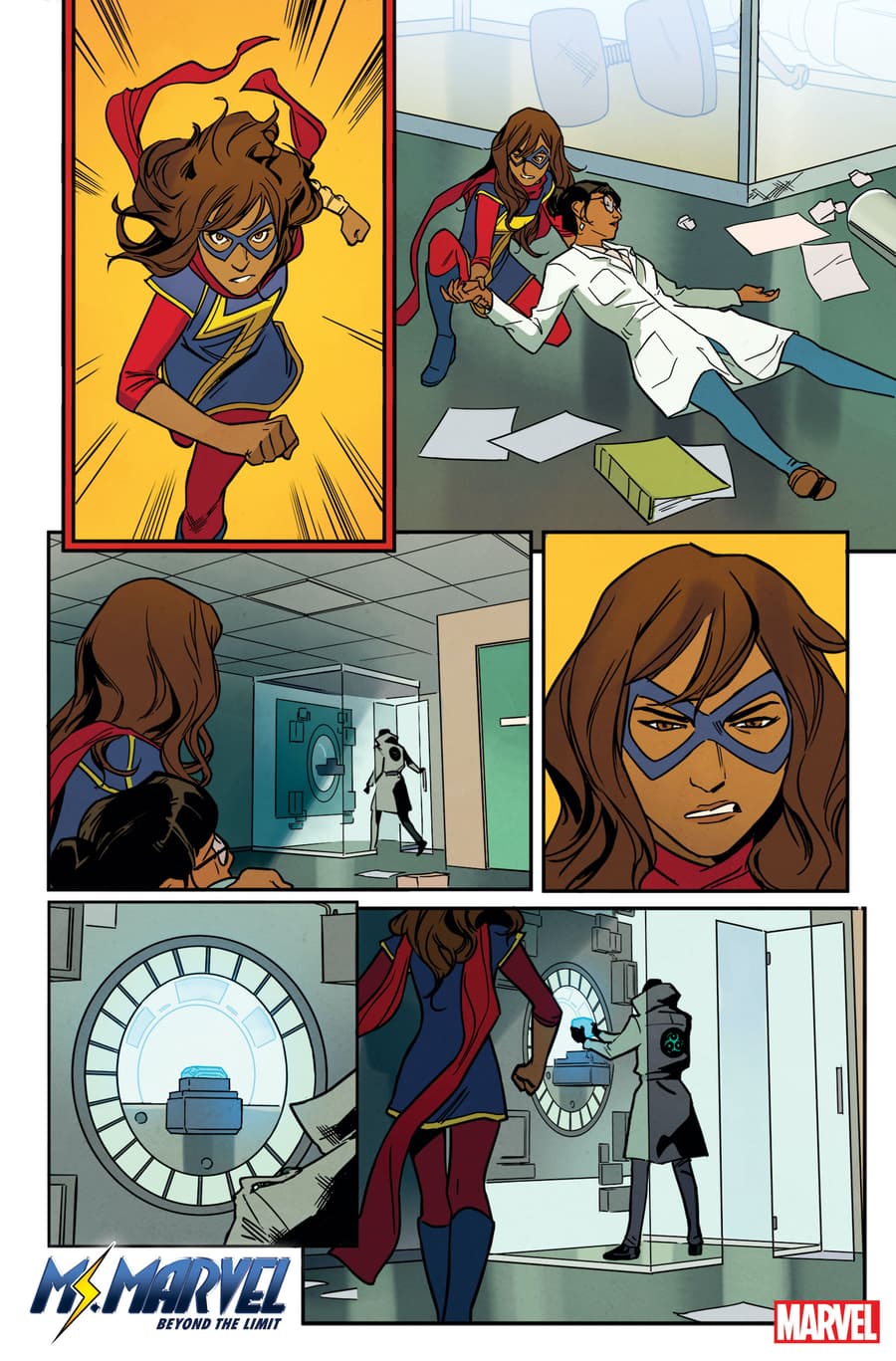 MS. MARVEL: BEYOND THE LIMIT #1 preview art by Andrés Genolet with colors by Triona Farrell