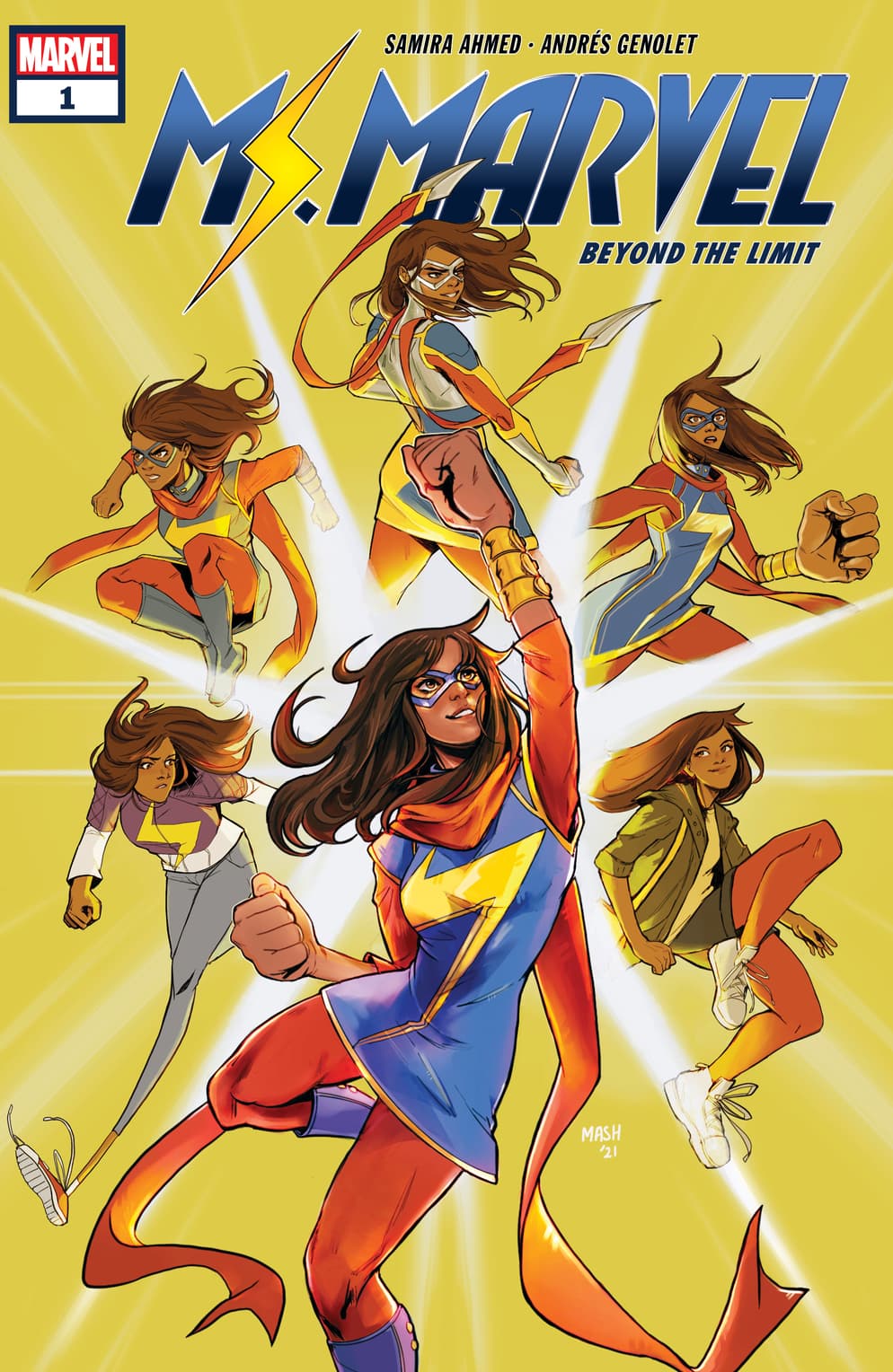 MS. MARVEL: BEYOND THE LIMIT cover by Mashal Ahmed