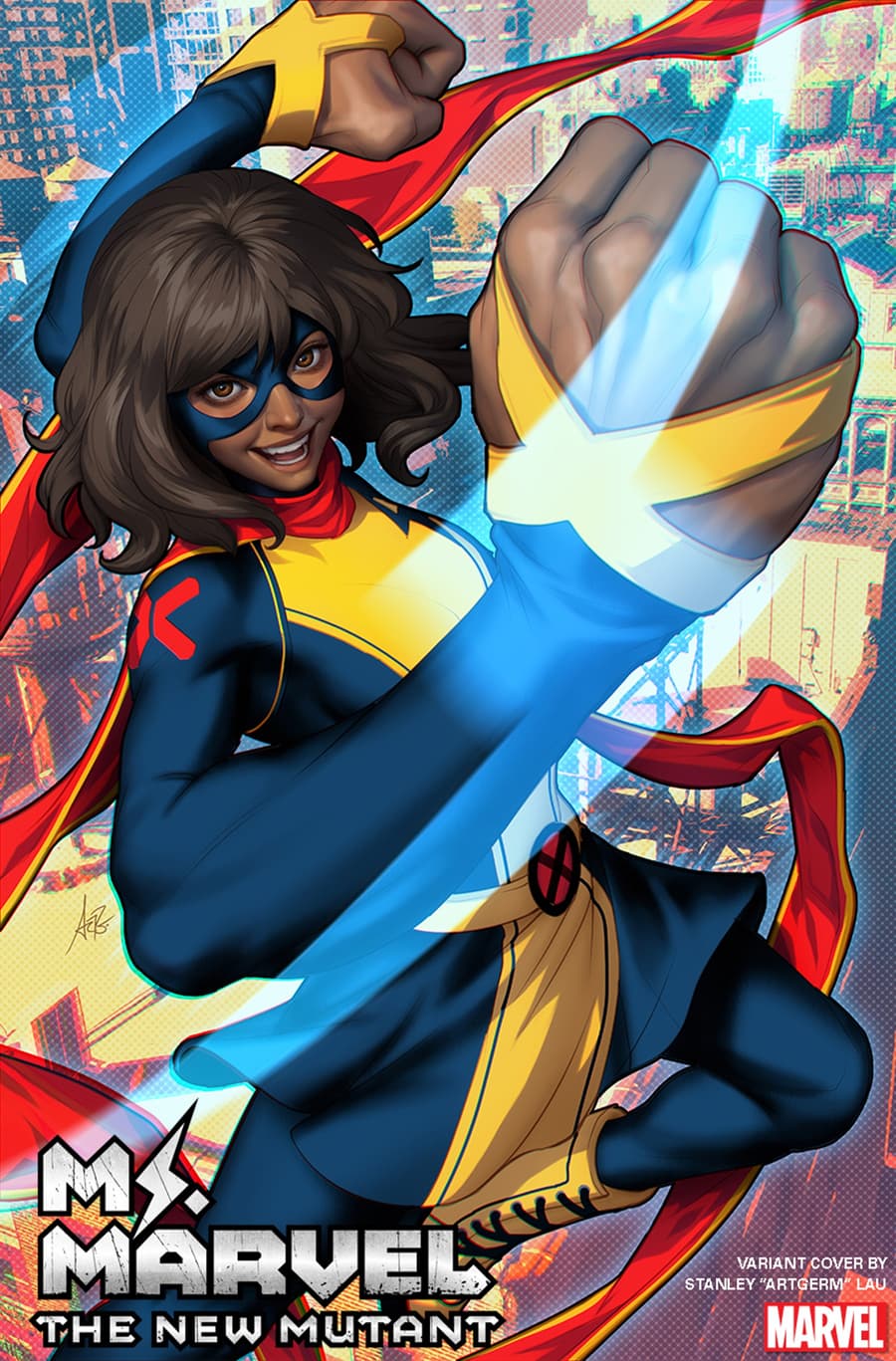 MS. MARVEL: THE NEW MUTANT #1 variant cover art by Stanley "Artgerm" Lau