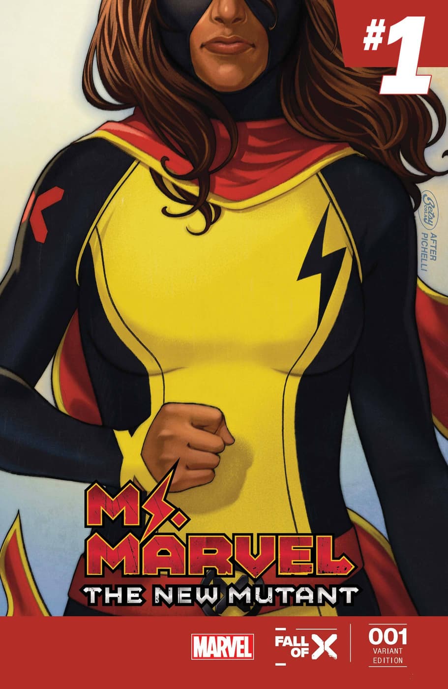 MS. MARVEL: THE NEW MUTANT #1 Homage Variant Cover by Betsy Cola
