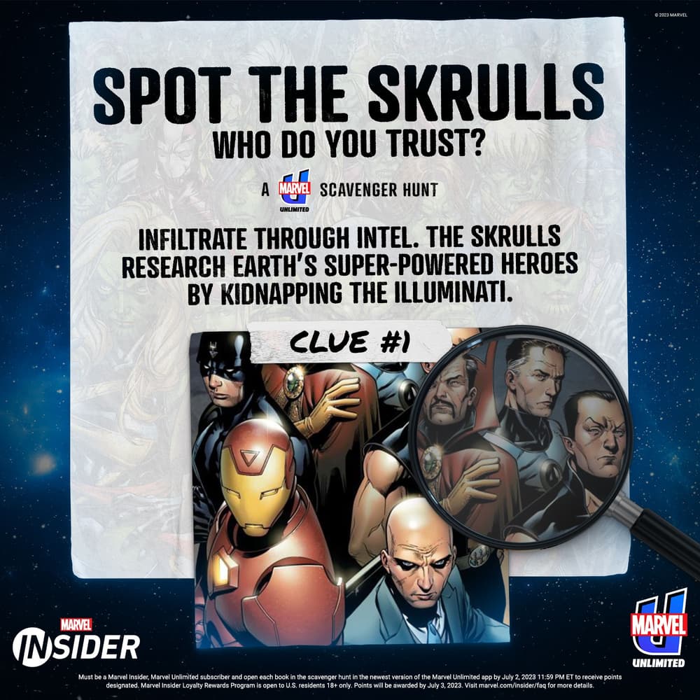 “Spot the Skrulls” in a New Marvel Unlimited Reading Quest Marvel