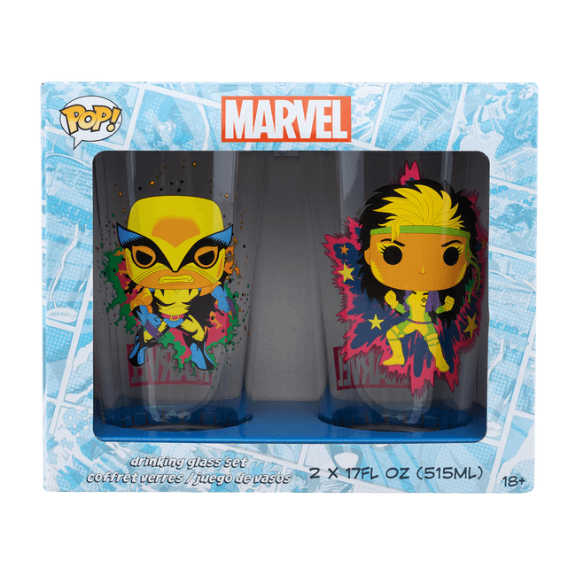 2-Pack Black Light Glasses / Wolverine + Rogue