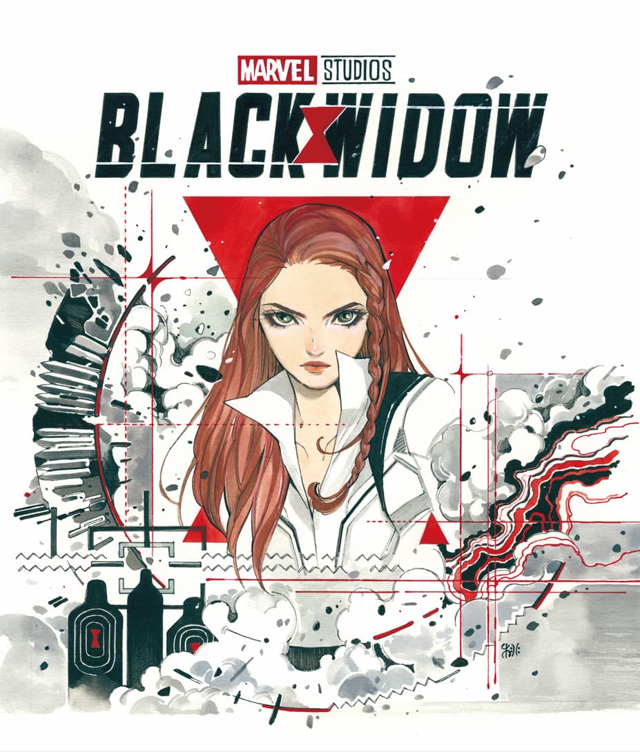 'Black Widow' Blu-ray Cover Art by Peach Momoko