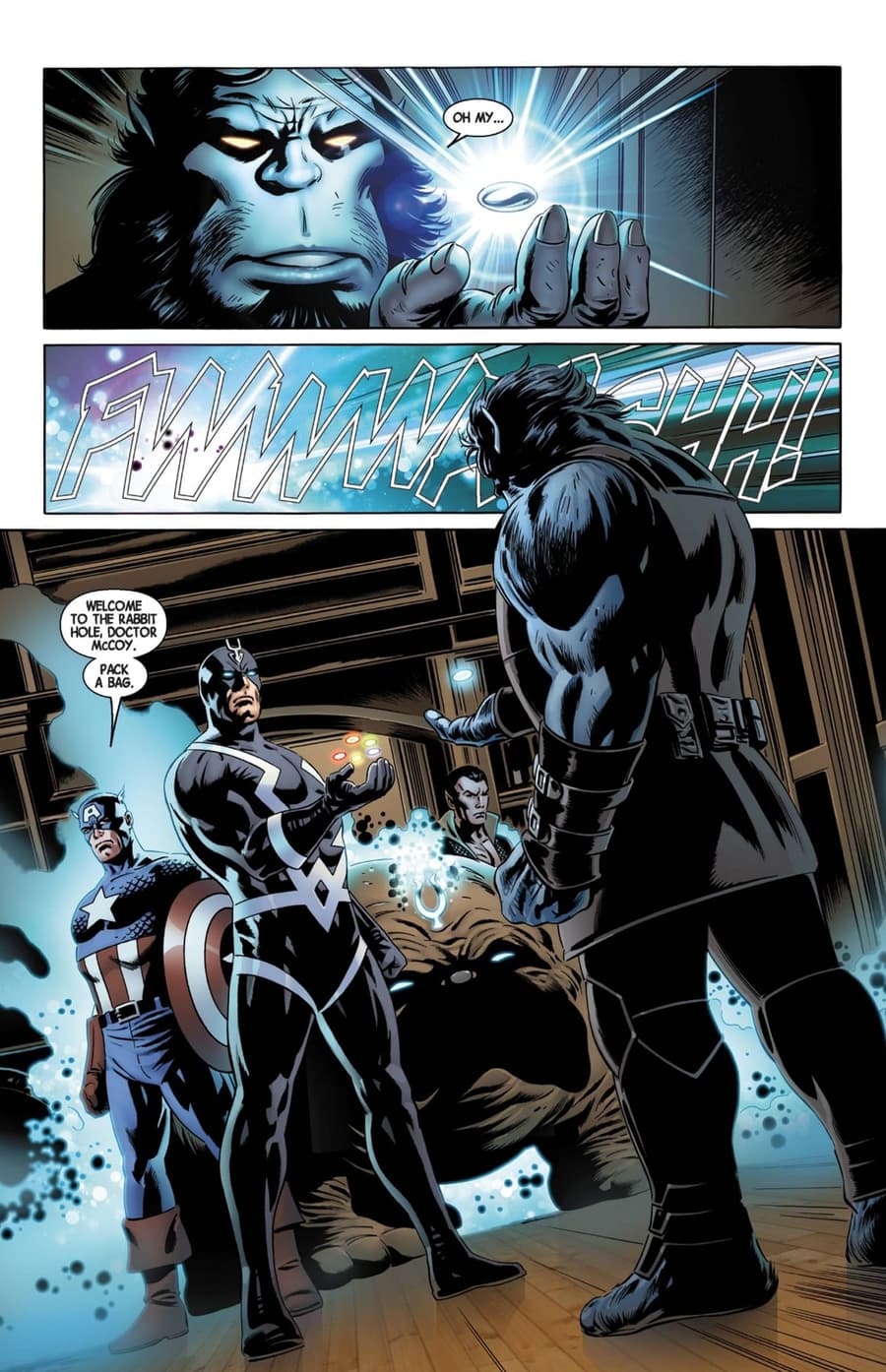 NEW AVENGERS (2013) #3 page by Jonathan Hickman and Steve Epting
