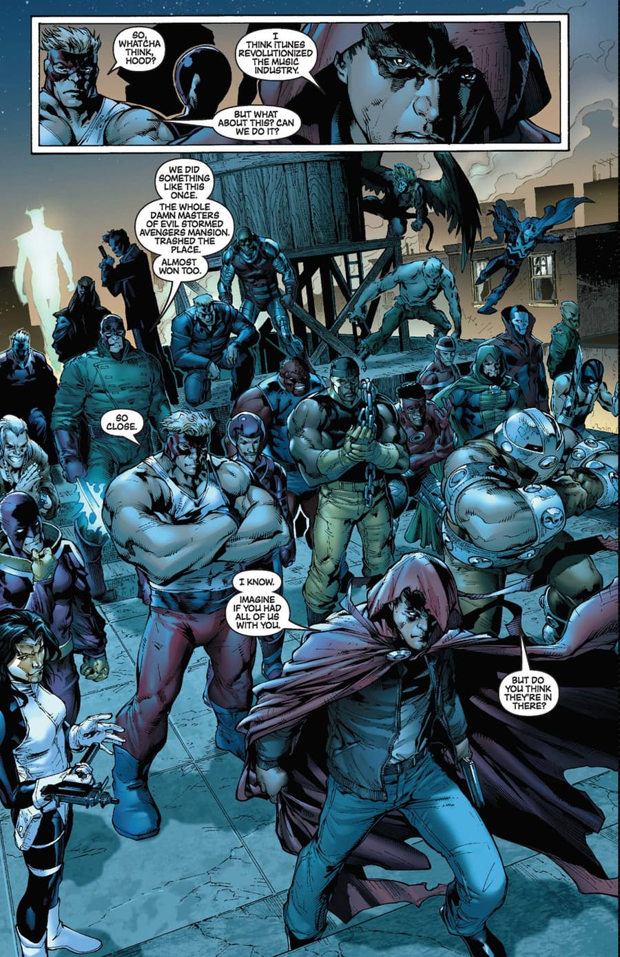 NEW AVENGERS ANNUAL (2006) #2 page by Brian Michael Bendis and Carlo Pagulayan
