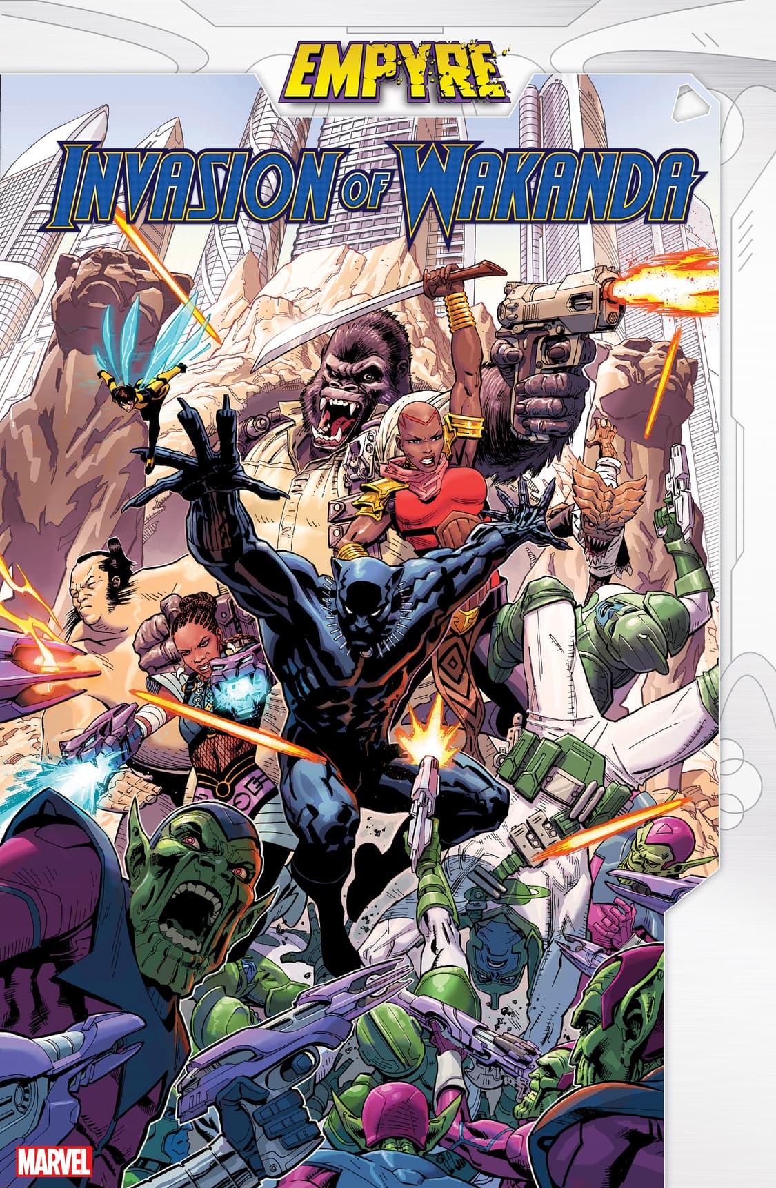EMPYRE: THE INVASION OF WAKANDA #1 (of 3) Written by JIM ZUB with Art by LAN MEDINA and Cover by Dustin Weaver