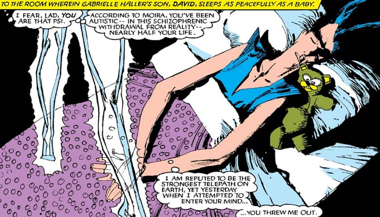 NEW MUTANTS #27 panel by Chris Claremont and Bill Sienkiewicz