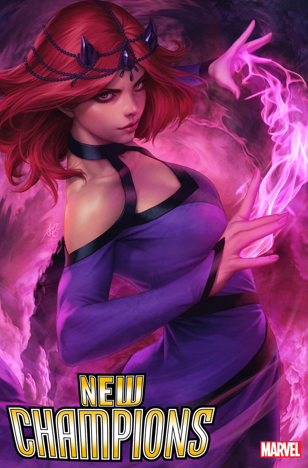 New Champions #1 Amaranth Variant Cover by STANLEY “ARTGERM” LAU