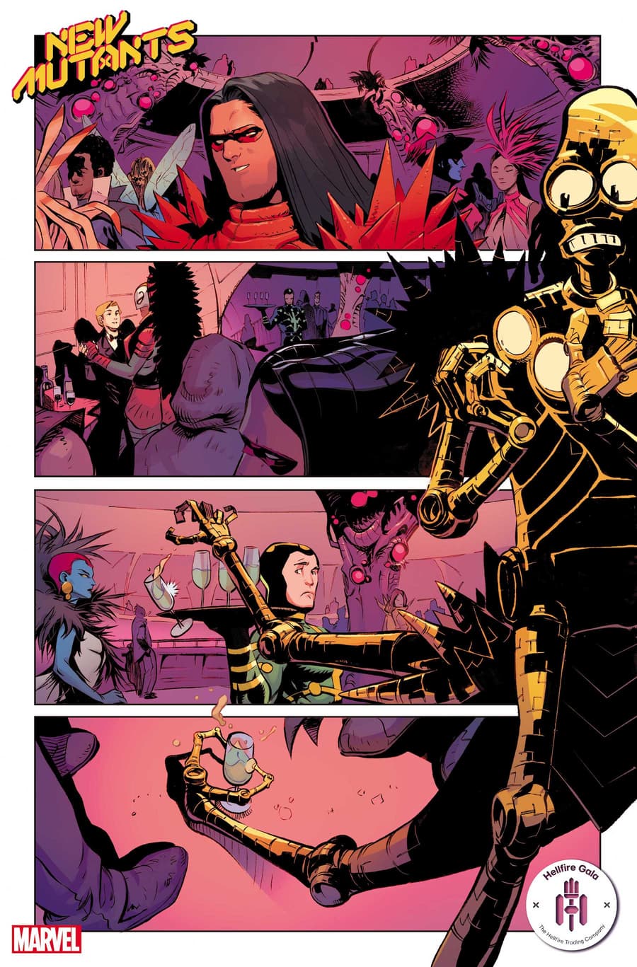 NEW MUTANTS #19 preview art by Alex Lins with colors by Matt Milla