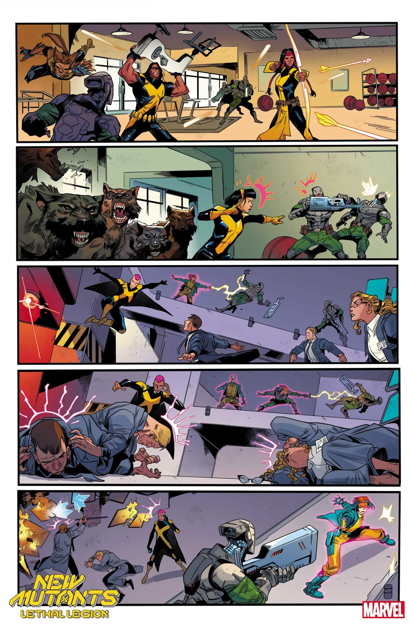 New Mutants Lethal Legion' #1 First Look Scatters the Team