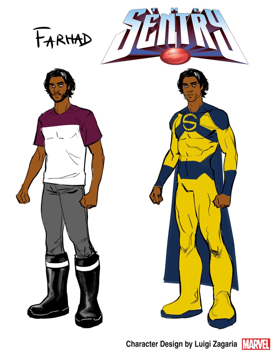 SENTRY character design by Luigi Zagaria