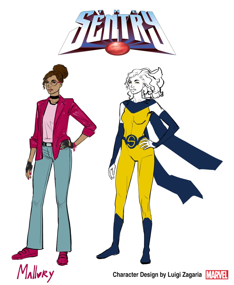 SENTRY character design by Luigi Zagaria