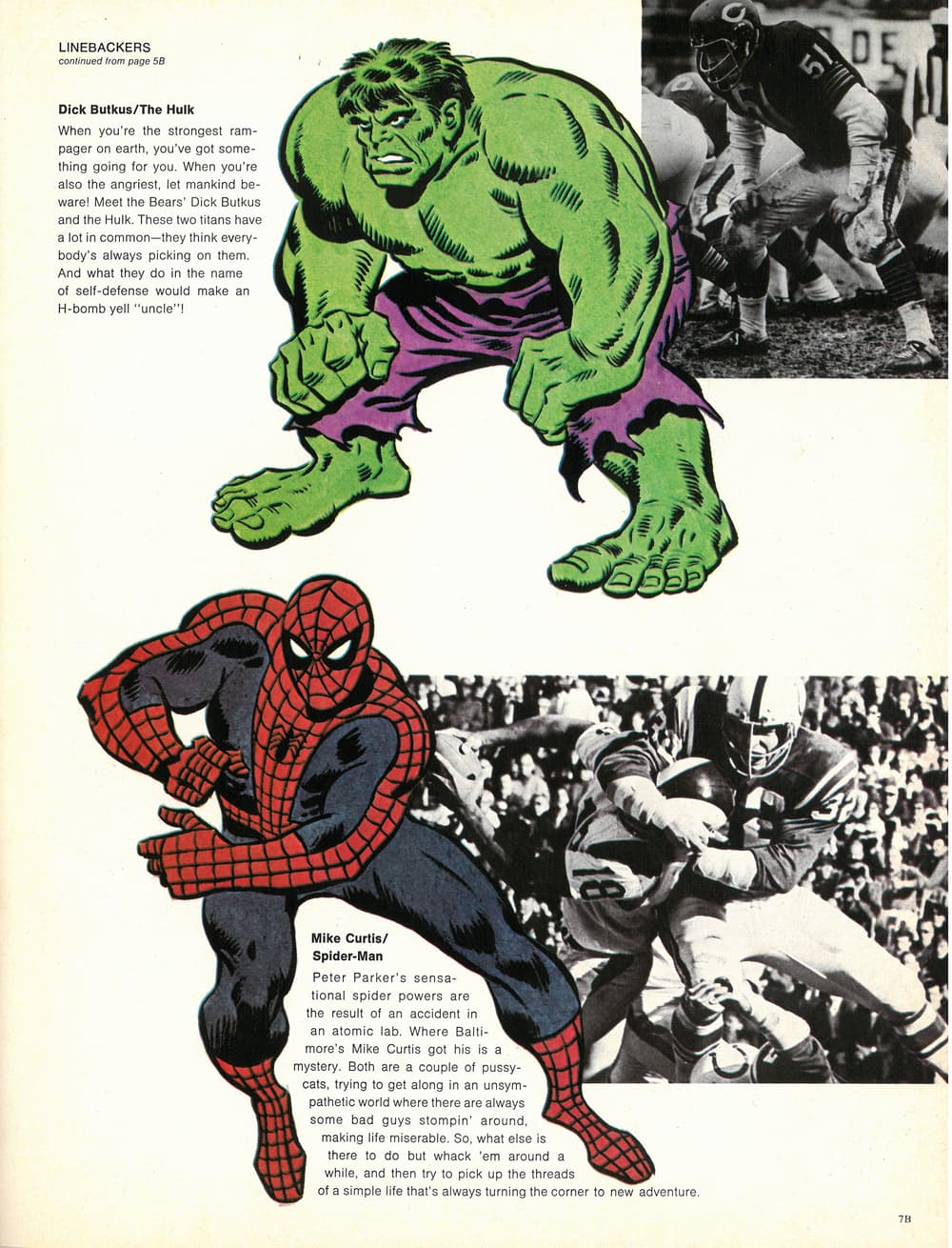 Marvel x NFL - Hulk and Spider-Man