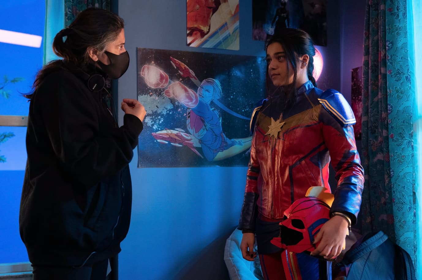 Director Sharmeen Obaid-Chinoy and Iman Vellani