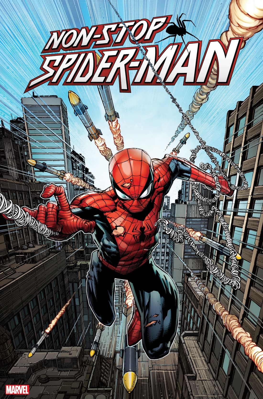 NON-STOP SPIDER-MAN #1 cover by David Finch