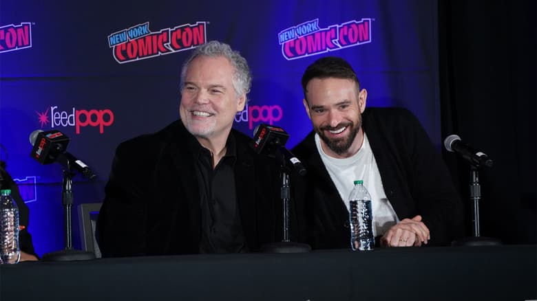 'Daredevil: Born Again' stars Vincent D'Onofrio and Charlie Cox at NYCC 2024