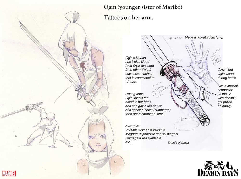 Ogin character designs