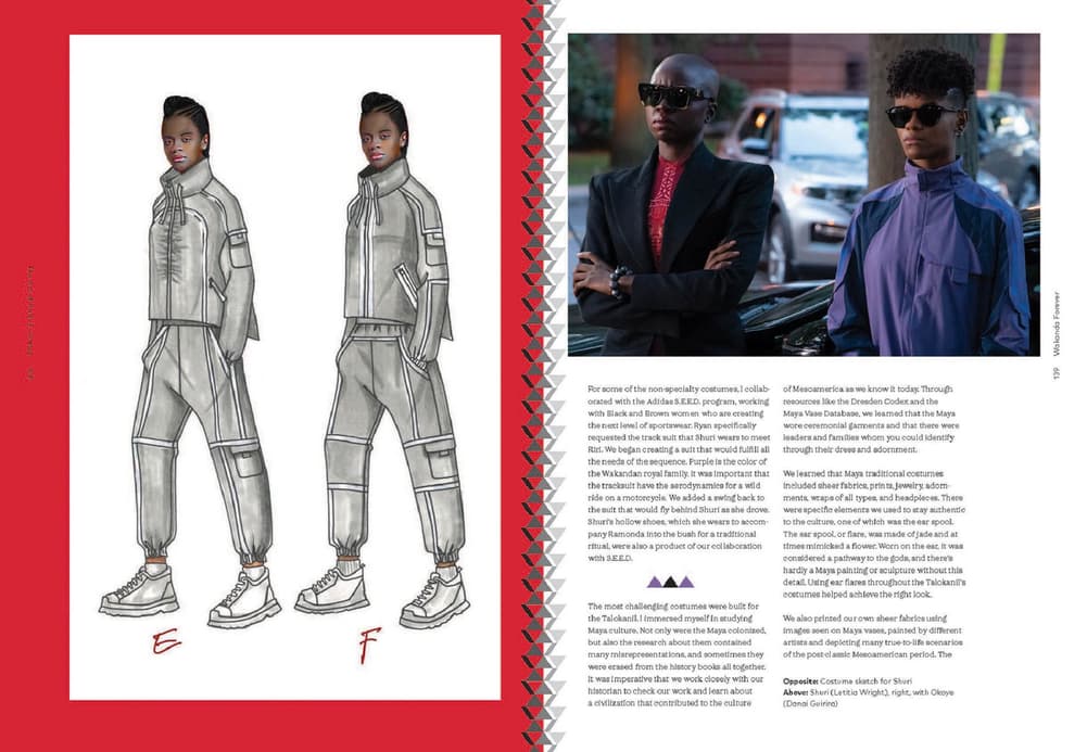 Preview pages from The Art of Ruth E. Carter: Costuming Black History and the Afrofuture, from Do the Right Thing to Black Panther.