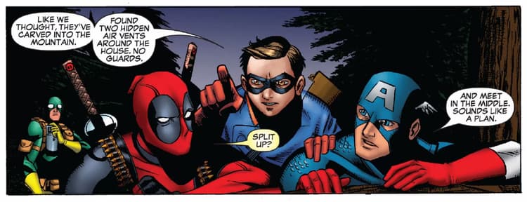 CABLE AND DEADPOOL (2004) #45 panel by by Fabian Nicieza, Reilly Brown, and Jeremy Freeman