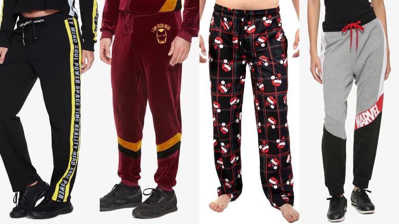 Marvel Comics Mens' Superhero Logo Titles Loungewear Pajama Pants