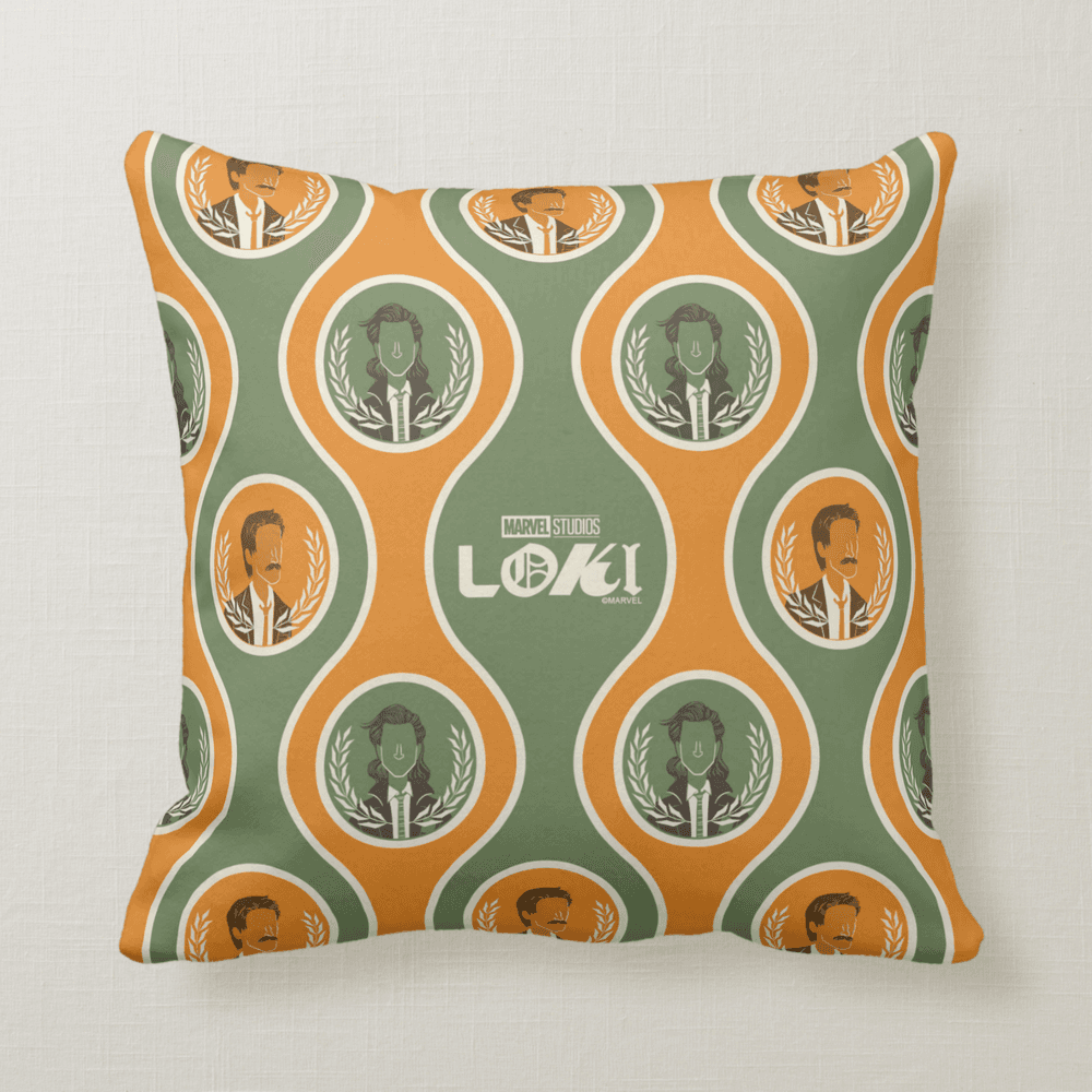 <a href=https://www.amazon.com/Marvel-Mobius-Print-Pillow-Multicolor/dp/B08XW62YX2>Loki and Mobius Pillow</a> / Amazon
