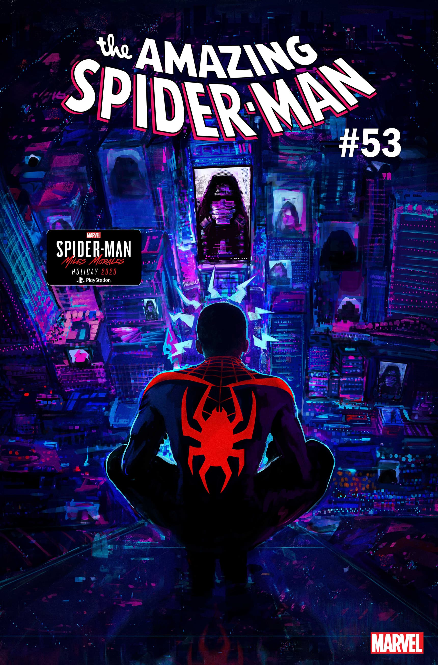 AMAZING SPIDER-MAN #53.LR cover by Insomniac Games art director Jason Hickey