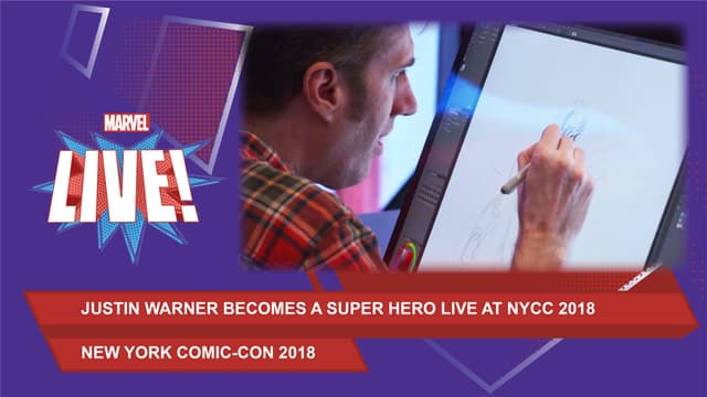 Justin Warner is transformed into a super hero called The Raging Chef ...