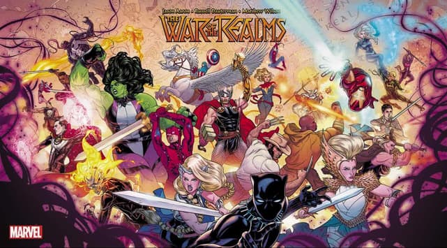 アメコミ・英語　WAR OF THE REALMS　7冊セット Amazon.com: War Of The Realms: 9781302914691: Aaron, Jason