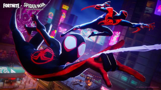 Miles Morales and Spider-Man 2099 Swing Into Fortnite