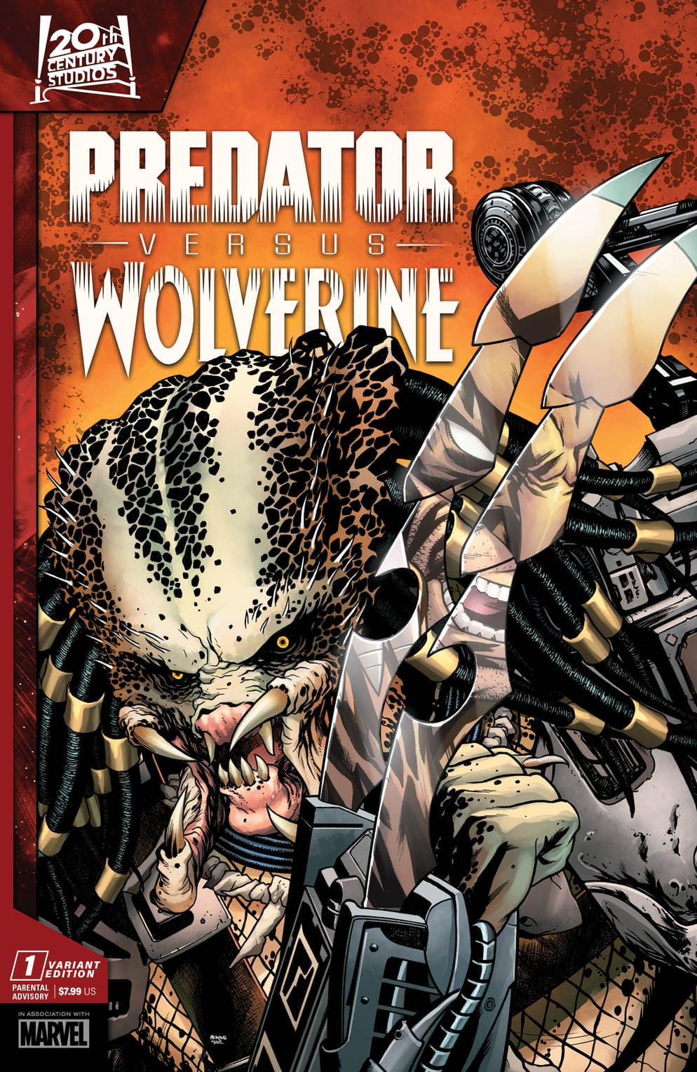 See Wolverine and the Predator Cross Blades in New 'Predator