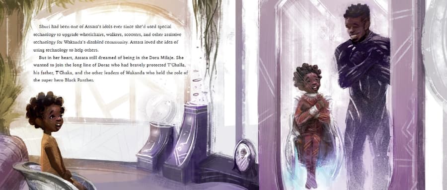 Preview page from Black Panther: Wakanda Forever: The Courage to Dream.