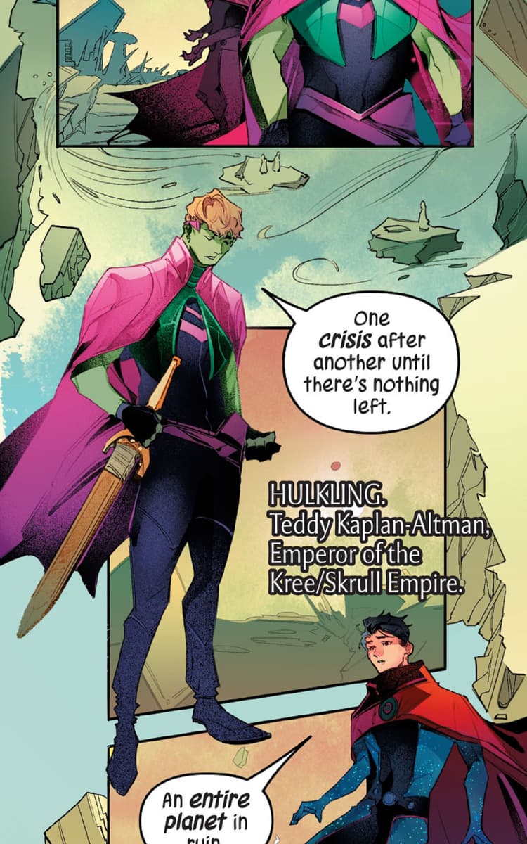 LOVE UNLIMITED: HULKLING & WICCAN INFINITY COMIC #25 preview page.