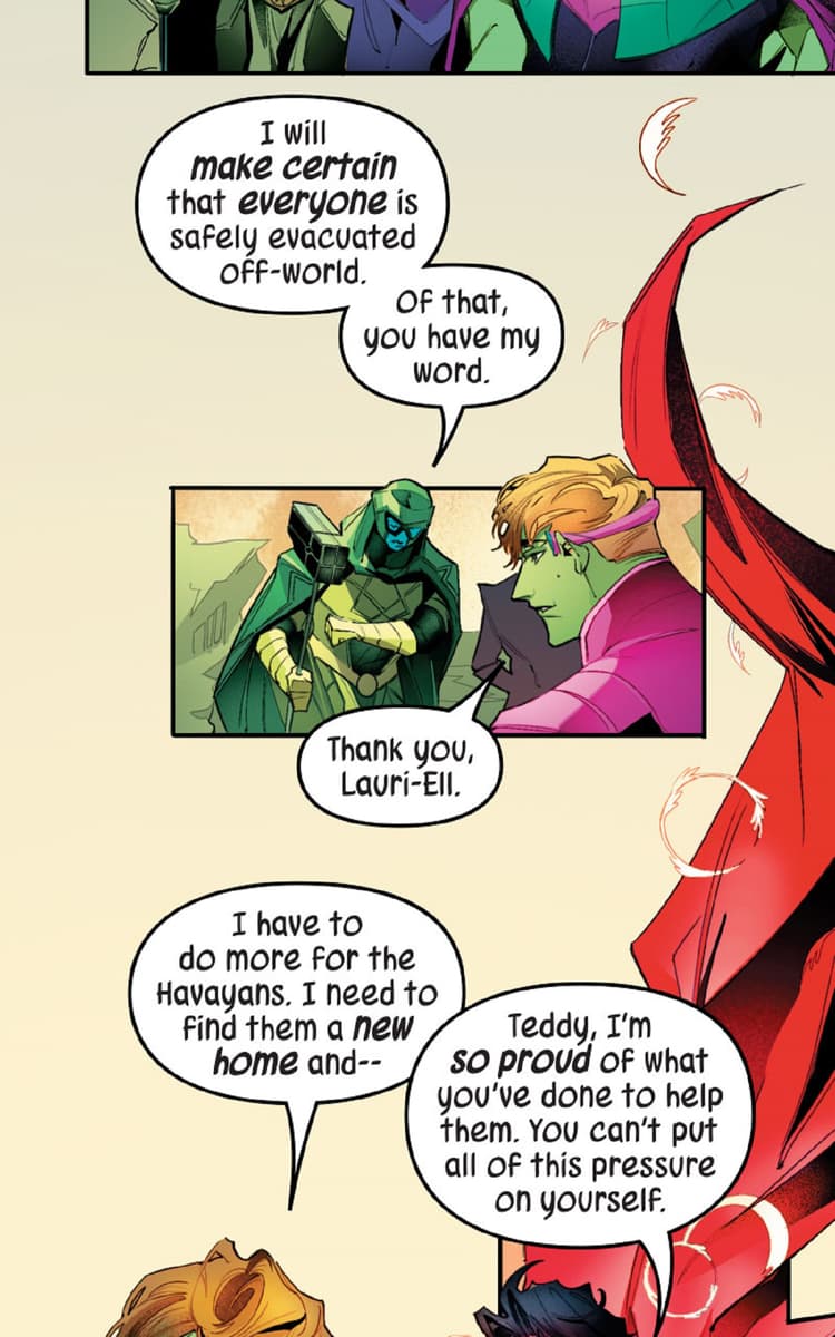 LOVE UNLIMITED: HULKLING & WICCAN INFINITY COMIC #25 preview page.