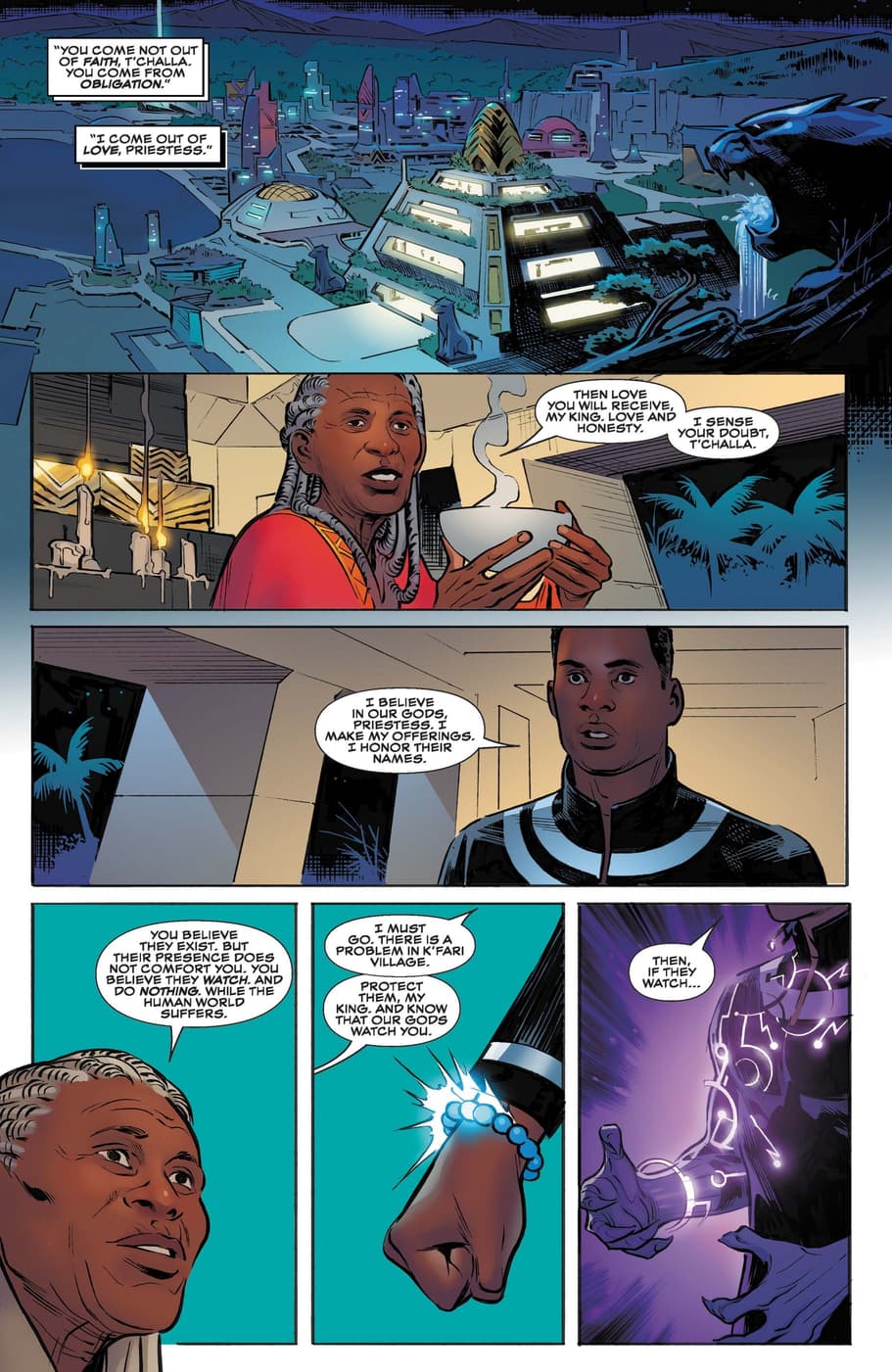 Preview page from BLACK PANTHER: UNCONQUERED (2022) #1 by Bryan Edward Hill, Alberto Duarte, and Matt Milla.