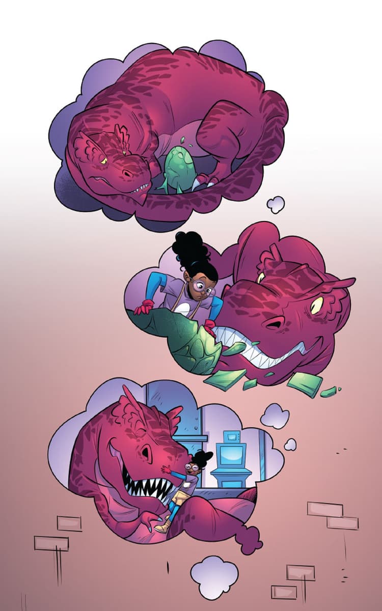 Preview panels from DEVIL DINOSAUR INFINITY COMIC (2023) #1.
