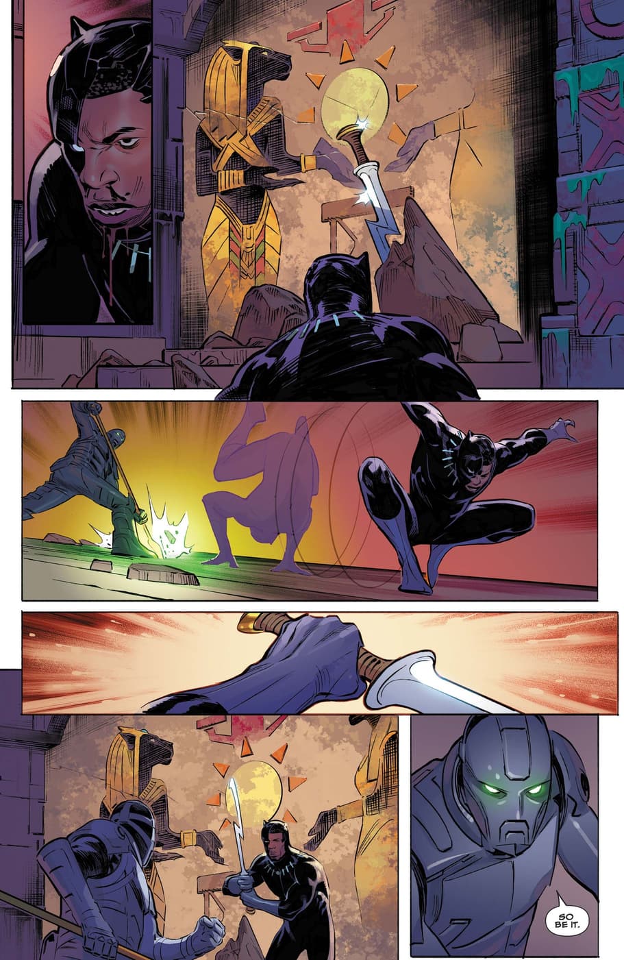 Preview page from BLACK PANTHER: UNCONQUERED (2022) #1 by Bryan Edward Hill, Alberto Duarte, and Matt Milla.