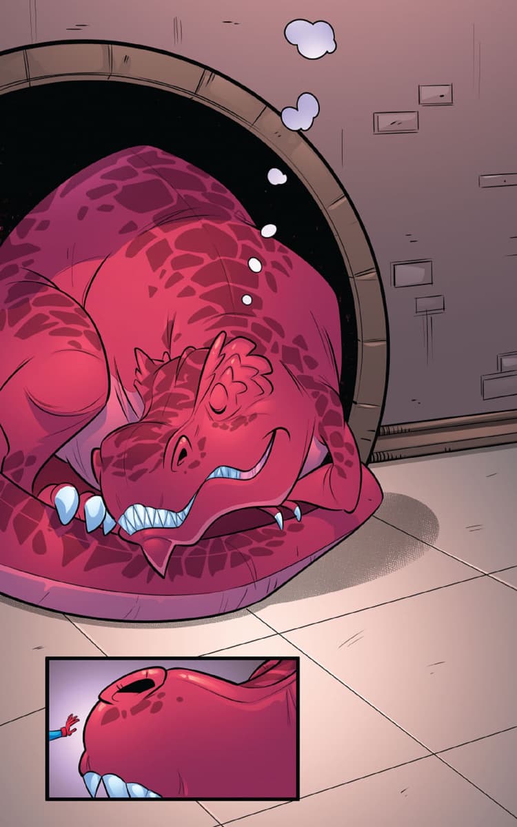 Preview panels from DEVIL DINOSAUR INFINITY COMIC (2023) #1.