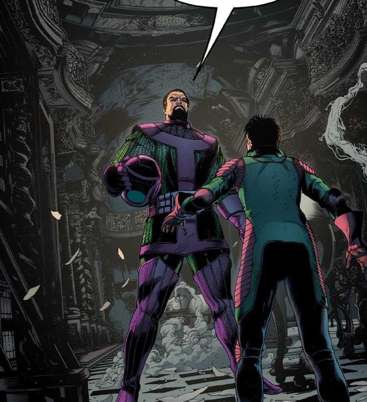 Preview panels from KANG THE CONQUEROR: ONLY MYSELF LEFT TO CONQUER INFINITY COMIC #1.