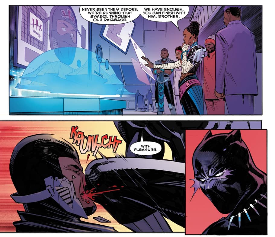 Preview page from BLACK PANTHER: UNCONQUERED (2022) #1 by Bryan Edward Hill, Alberto Duarte, and Matt Milla.