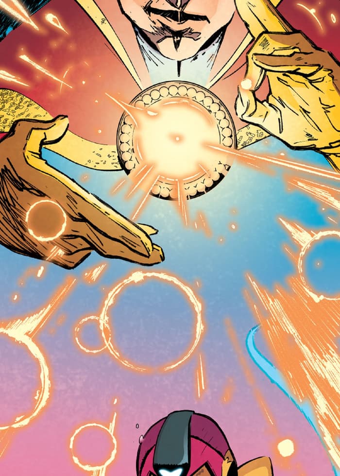 Doctor Strange casts a spell.