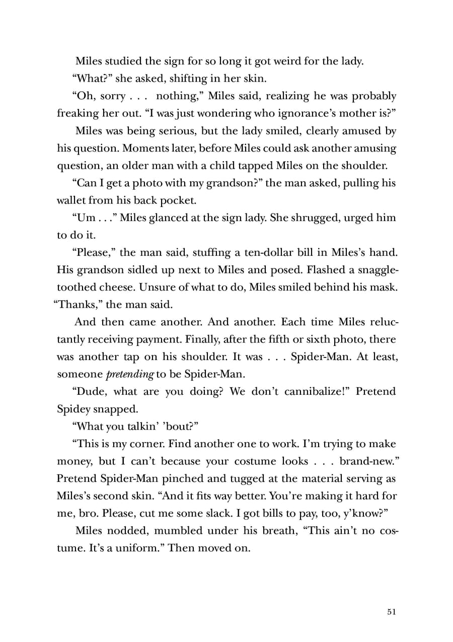 Excerpt from Miles Morales Suspended: A Spider-Man Novel.