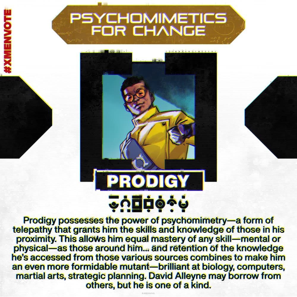 X-Men Election 2023: Prodigy Profile