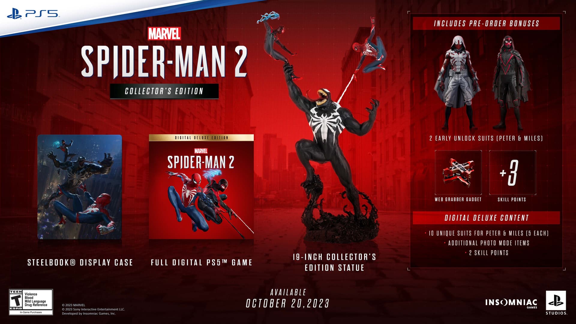 Marvel's Spiderman 2 PS5 Skin Spider-man Playstation 5 