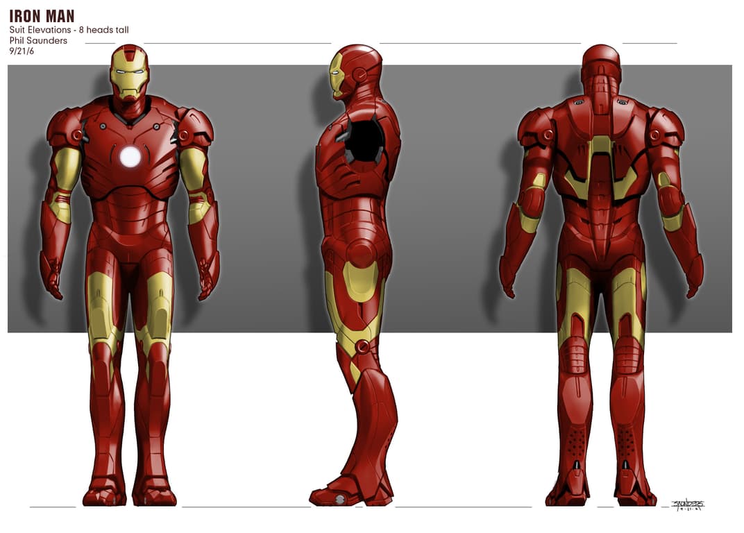 Iron Man Concept Art by Phil Saunders
