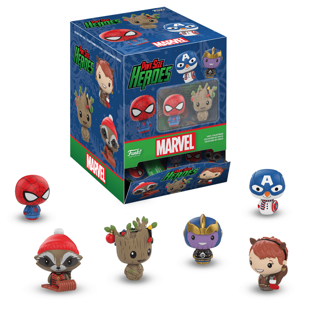 Marvel Super Heroes Get Festive With New Funko Holiday Pop! and Pint