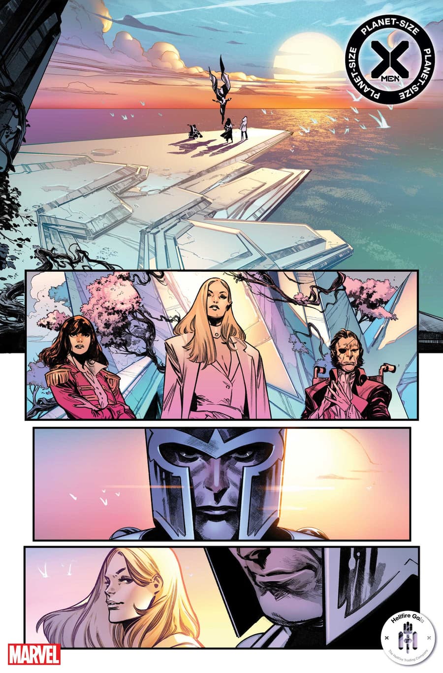 PLANET-SIZE X-MEN #1 art by Pepe Larraz with colors by Marte Gracia